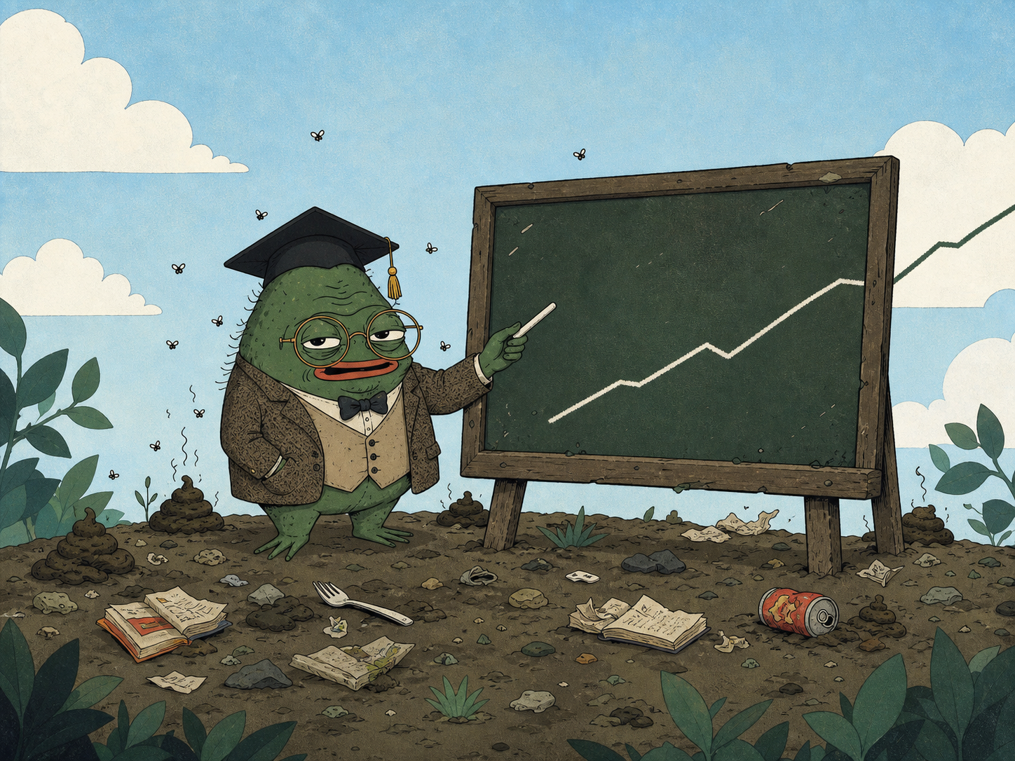 THE MARKET IS SIMPLE meme artwork