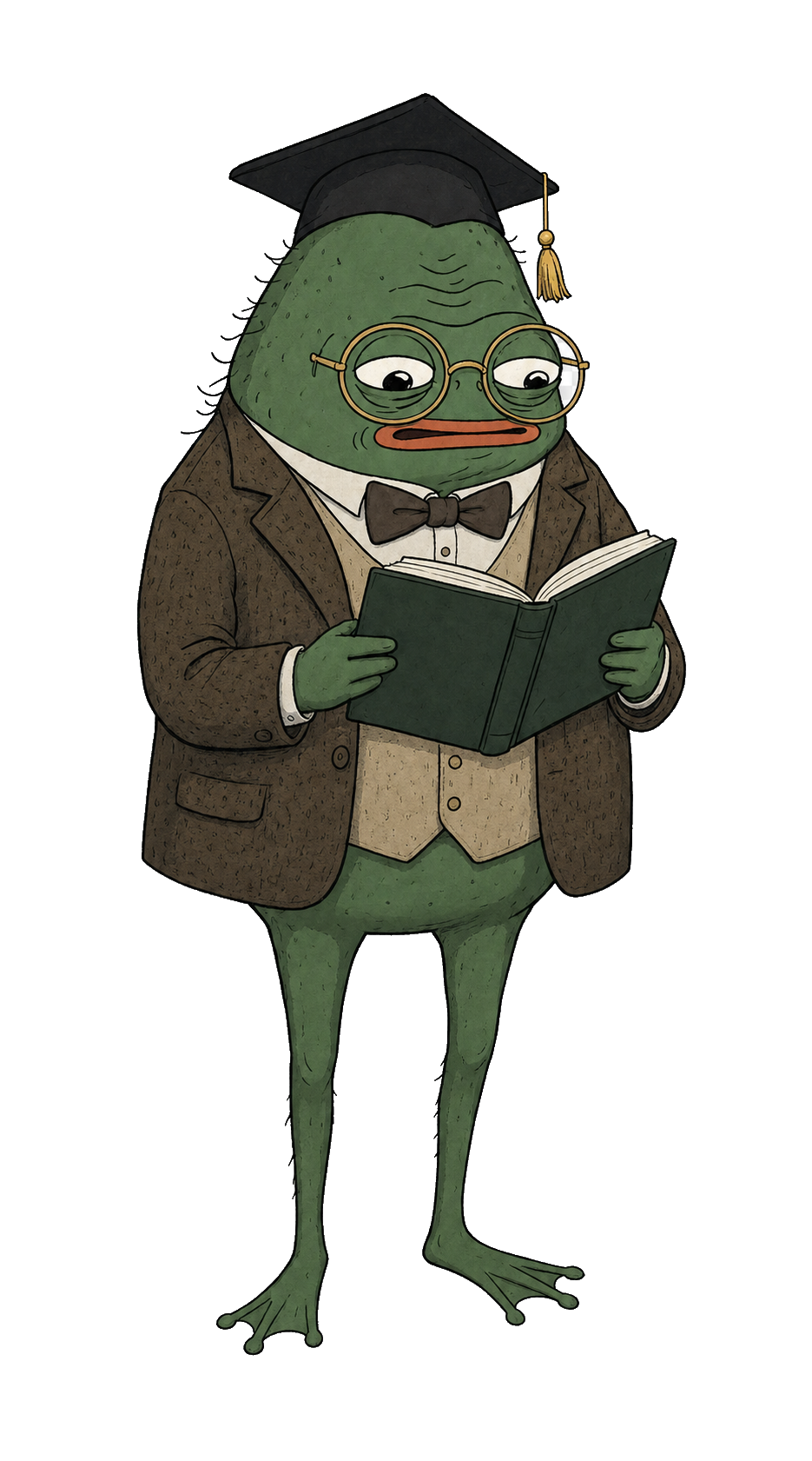 Smart Pistacio in professor clothes